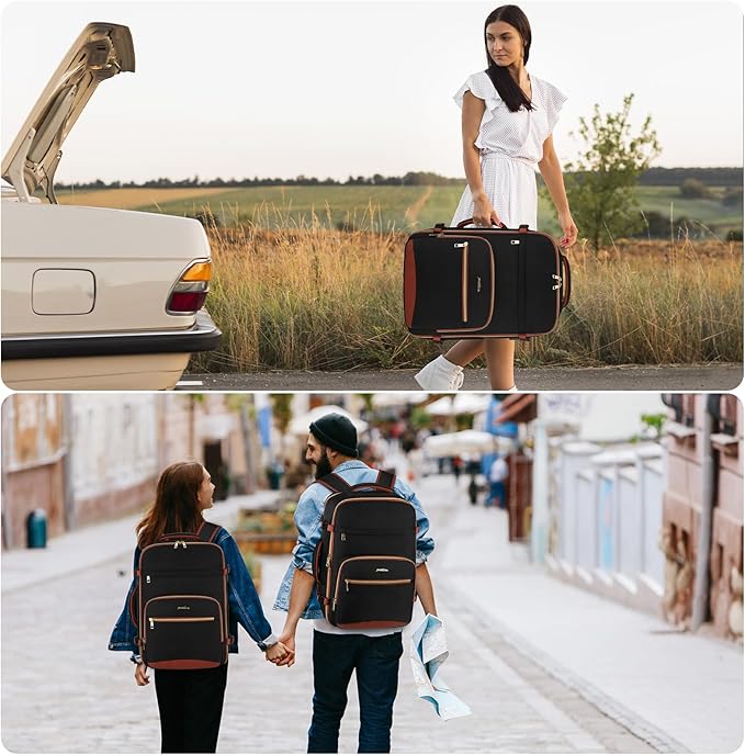 Travel Carry On Backpack for Women with 4 Packing Cubes,TSA Airline Approved Weekender Bags for Airplane Travel Essentials, Mochila Viaje for Business Hiking Work School College