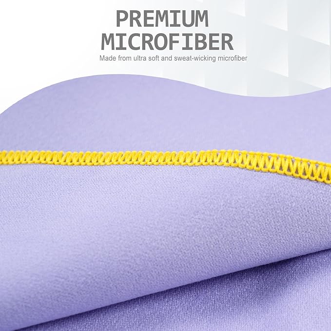 4 Set Quick Dry Camping Towel, Microfiber Travel Towel Super Absorbent Fast Drying Towel for Camping, Beach, Gym, Backpacking & Swimming(Four 3-Piece Towel Sets, Army Green/ Grey/ Taro Purple/ Pink)