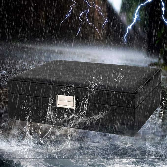 FSC Lighting Jewelry Box Organizer, Travel Jewelry Storage Case Necklace Holders Display Tray Storage Case(Black)