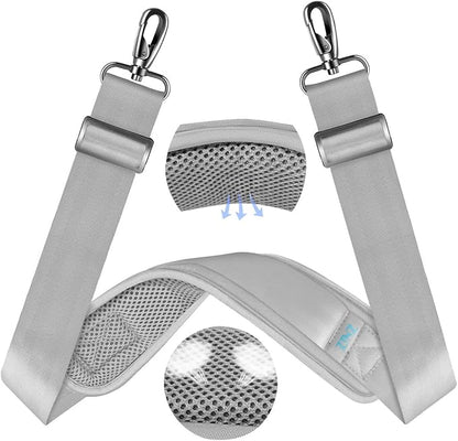 ZINZ 60" Universal Strap with Ultra-Thick Fixed Breathable Pad - Adjustable Heavy-Duty Shoulder Strap for Laptop, Crossbody, Luggage, Gym, Camera Bag and More - L01G01