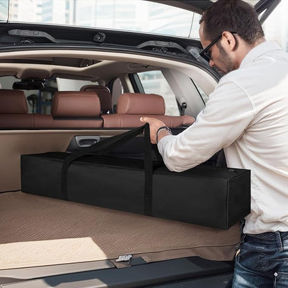 COOLBEBE 45 Inch Tripod Carrying Case - 45x7x7 Inch Storage Bag for Light Stands, Fishing Rods, Tent Poles, and Camera Gear, Water Resistant, Black