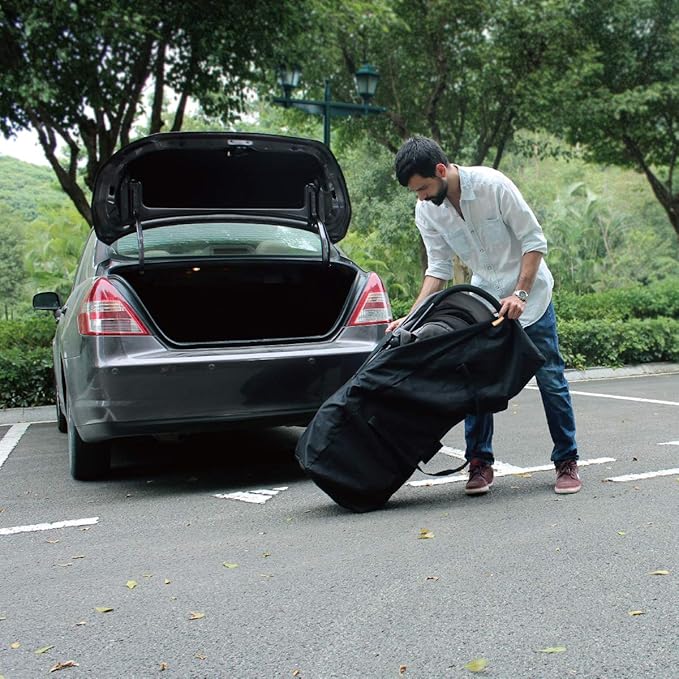 INFANZIA 45inch Sports Duffel Travel Bag, 115L Extra Large Duffel Luggage Bag with Upgrade Zipper, Water Resistant & Foldable Equipment Storage Bag for Camping Tent Tripod Fishing, 2PCS