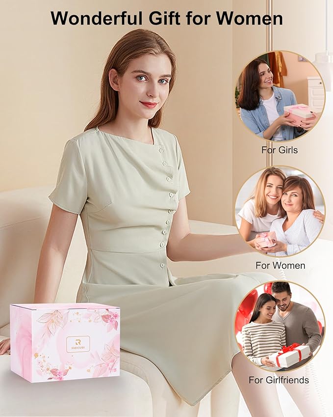 Relavel Makeup Bag with LED Mirror, Travel Cosmetic Train Case with 3 Colors Light up Mirror, Portable Makeup Aritst Storage Organizer Box with Brush Holder, Birthday Gifts for Women and Girls, Black