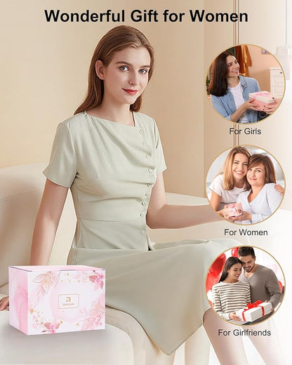 Relavel Makeup Bag with LED Mirror, Travel Cosmetic Train Case with 3 Colors Light up Mirror, Portable Makeup Aritst Storage Organizer Box with Brush Holder, Birthday Gifts for Women and Girls, Black