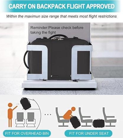 Carry On Backpack, 42L Flight Approved Travel Backpack for Men Women,Airline Approved Gym Backpack Waterproof Business Laptop Daypack Laptop Backpack,Casual Daypack for Business Weekend Hiking
