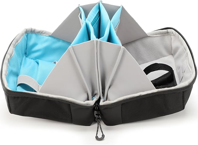 VanFn Electronics Travel Organizer Storage Bag, Travel Accessory Handle Bag, Gadgets Pouch, USB Cable, Travel Friendly Electronics Organizer P.Travel Series