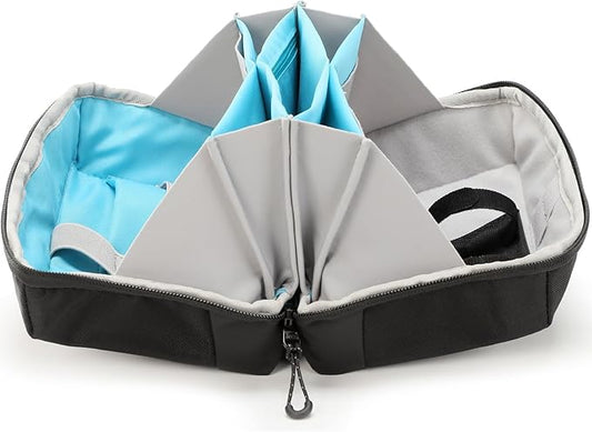 VanFn Electronics Travel Organizer Storage Bag, Travel Accessory Handle Bag, Gadgets Pouch, USB Cable, Travel Friendly Electronics Organizer P.Travel Series