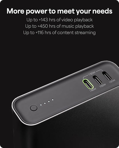 Mophie Powerstation Fast 25,000mAh Power Bank | Extended Fast Charging | 140W, Multi-Device