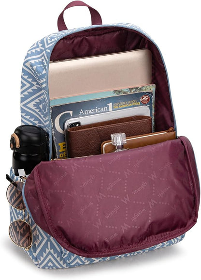 Montana West Wrangler Lightweight Backpack for Women Water Resistant 800D Casual Daypack for College, Commute, Travel & Gym