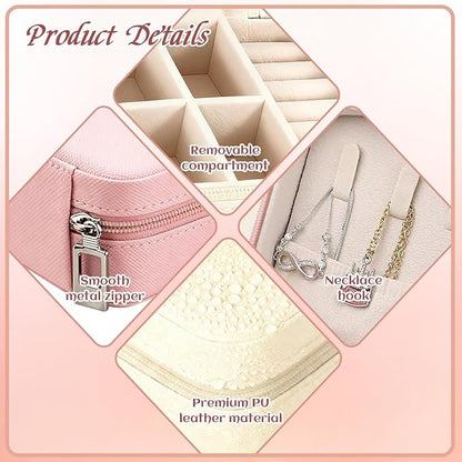 48 Pcs Mini Jewelry Travel Case Multi-Color Wedding Mini Jewelry Box Gorgeous Travel Jewelry Box for Wedding Bridesmaid Invitation Return Gifts, Rings and Earrings