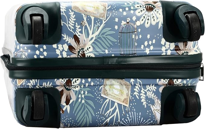 Bioworld Harry Potter Hedwig 20 Inch Blue Carry-on Luggage with rolling wheels