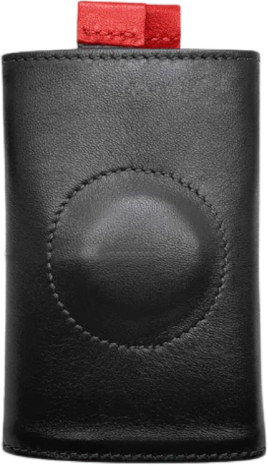 The Frenchie Co. - Speed Wallet Original - Rouge Noir Golf - RFID blocking and super-fast card access - Ultra-slim Italian leather, holds up to 8 cards and folded cash