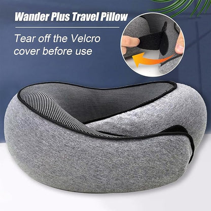 Travel Neck Pillows for Airplanes 2025 New Travel Pillow Neck Travel Pillow Memory Foam Airplane Pillow for Offices and Cars(Pink)