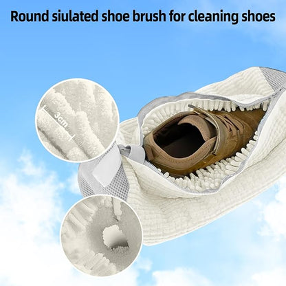 2-Packs Shoe Washing Bag for Washing Machine,Laundry Shoe Bag for Washer and Dryer Reusable Shoe Cleaning Bag