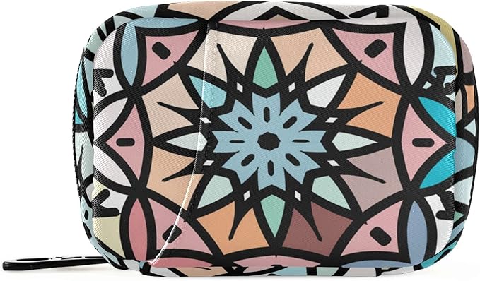 Pill Organizer Box Case Container Weekly Travel Daily 7 Day Pill Dispenser Sorter Vitamin Holder Medication Medicine Organizer Pill Case for Purse Small Compact Portable Cute Boho