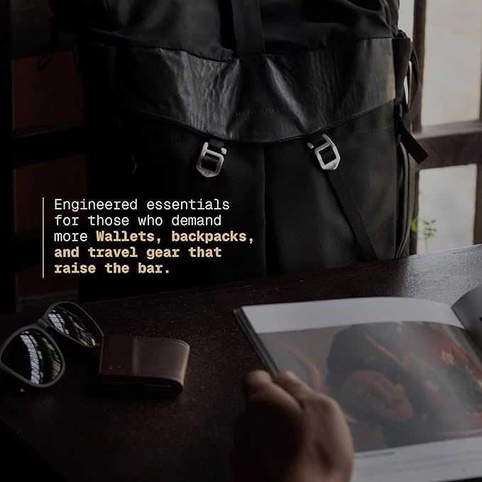 The Frenchie Co. - AirTag Speed Wallet - Ultra Slim Front Pocket Wallet with AirTag Holder - RFID Blocking Quick-Access Pull Tab - Full-Grain Italian Leather