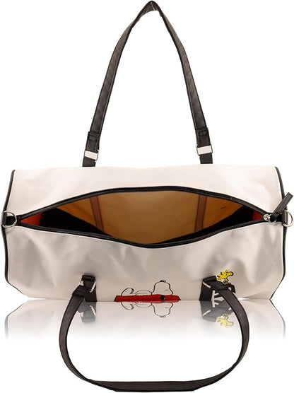 Peanuts Mini Duffle Bag for Kids | Small Travel Bag for Boys, Girls, Toddlers | Peanuts Overnight Bag for Sleepovers, School, Sports, or Weekend Trips | Ages 3+