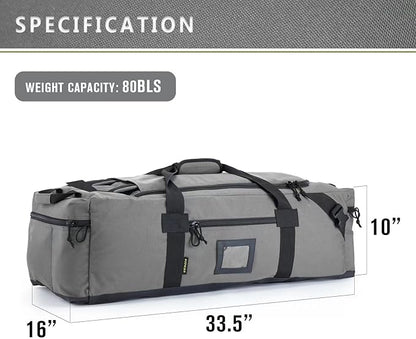 86l Large Duffel Bag For Travel, Gym & Sports - Water Repellent Polyester, Hidden Straps, Shoe Compartment - Perfect Luggage Duffle Bag Or Backpack For Men & Women