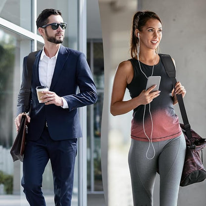 60" Universal Shoulder Strap, 3D Sponge Thick Padded Bag Strap with Double Adjustable Buckles and Metal Hooks, Ideal for Briefcases, Crossbody Bags, Luggage (Storage Bag + Reflective Tape)