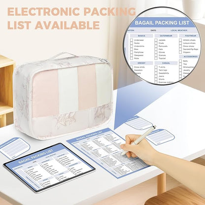 BAGAIL 9 Set Packing Cubes Luggage Packing Organizers for Travel Accessories