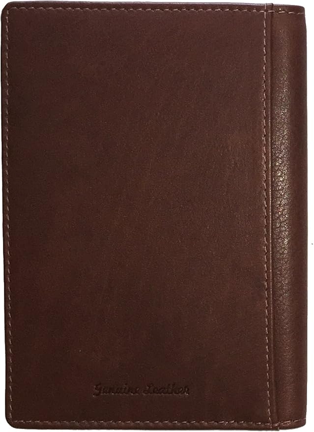 Personalized Monogrammed Toffee Leather RFID Passport Wallet