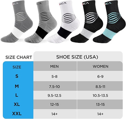 NEENCA Medical Compression Socks—2 Pairs, Ankle Socks for Injury Recovery, Pain Relief, Swelling, Sport Protection