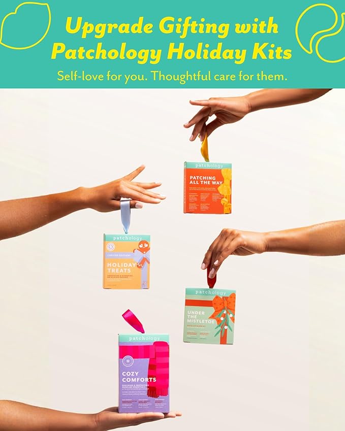 Patchology On The Fly Travel Skincare Kit, Travel-Friendly Hydrating Skin Essentials, Includes 2 Pairs of Eye Patches, 2 Hydrating Face Mask Sheets & 1 Lip Mask, Christmas Gifts & Stocking Stuffers