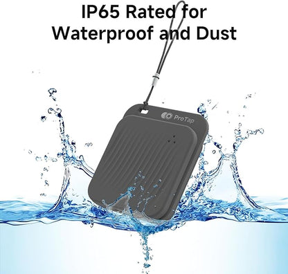 4 Pack Air Tracker Tags (iOS Only), Bluetooth Tracker for Apple Find My App, Replaceable Battery, Item Finders and Locator Smart Tag for Keys, Bags, Luggage, Wallet- Dark Gray