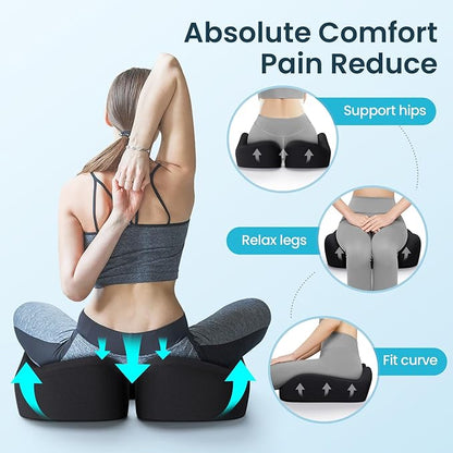 Benazcap Memory Foam Seat Cushion for Office Chair, Ergonomic Chair Cushions for Tailbone Pain Relief, Sciatica & Back Support, Office Chair Cushion & Car Seat Cushion