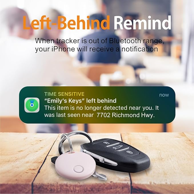 Reyke Smart Tag, Air Tracker Luggage Tracker, Works with Apple Find My (iOS Only), Item Locator for Key, Luggage, Backpack, Wallet, IP67 Waterproof, 2 Pack