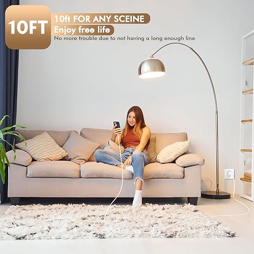 10FT Fast Charging for iPhone 16 15 Charger,2Pack 20W USBC Wall Charger Travel Plug Block Long 10Foot iPhone 16 15 Charging Cable for iPhone 16/16 Pro/15/15 Plus/15 Pro/15 Pro Max/iPad Mini 6/iPad Air