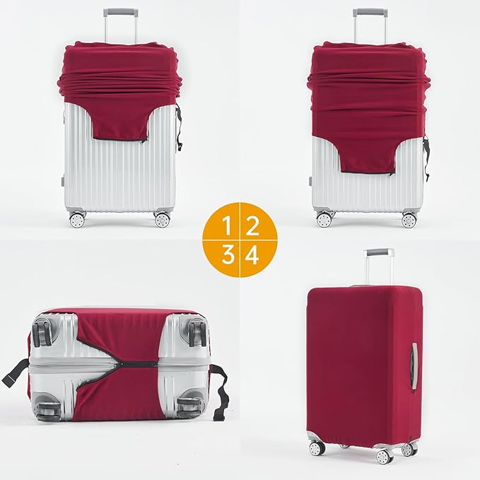 Travelkin Luggage Covers For Suitcase Tsa Approved,Suitcase Cover Protector Fit 18-32 Inch Luggage