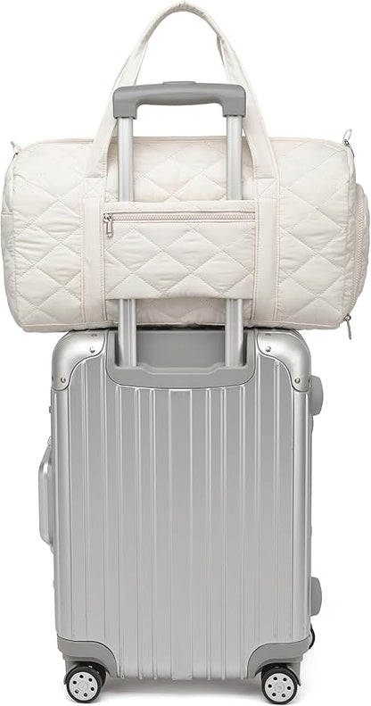 BLUBOON Duffle Bag Girls Kids Cute Gym Bag with Shoes Compartment & Wet Separation Waterproof Sports Overnight Travel Bag