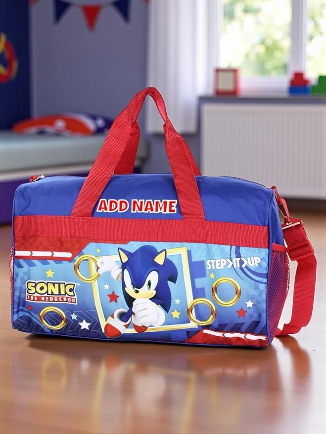Personalized Licensed Kids Duffel Bag - SONIC