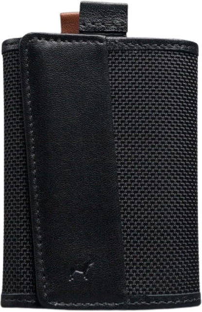 The Frenchie Co. - Speed Wallet - Mini - Ultra-slim RFID-blocking card holder with quick-access pull tab - Minimalist front-pocket wallet in ballistic nylon and full-grain Italian leather