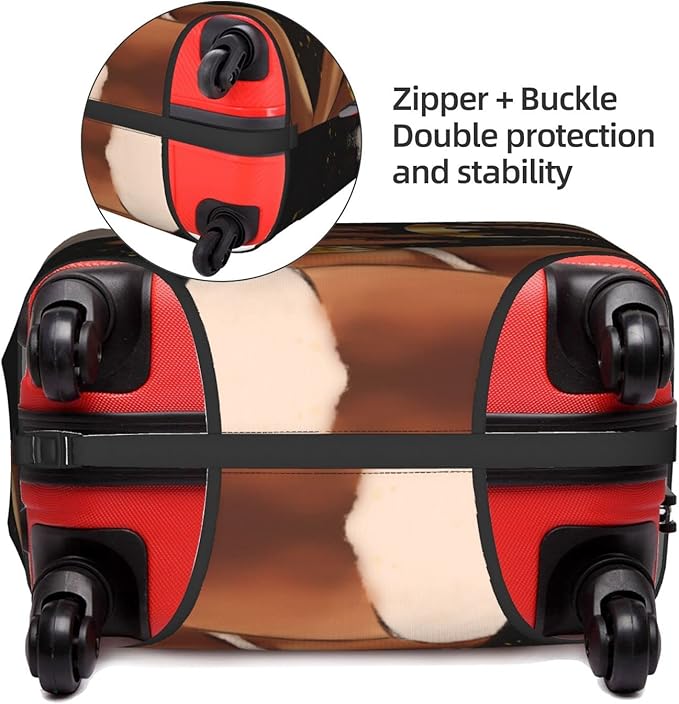 Luggage protector suitcase cover luggage cover for Suitcase Washable Suitcase Protector Anti-scratch Suitcase cover Large Afo couple1