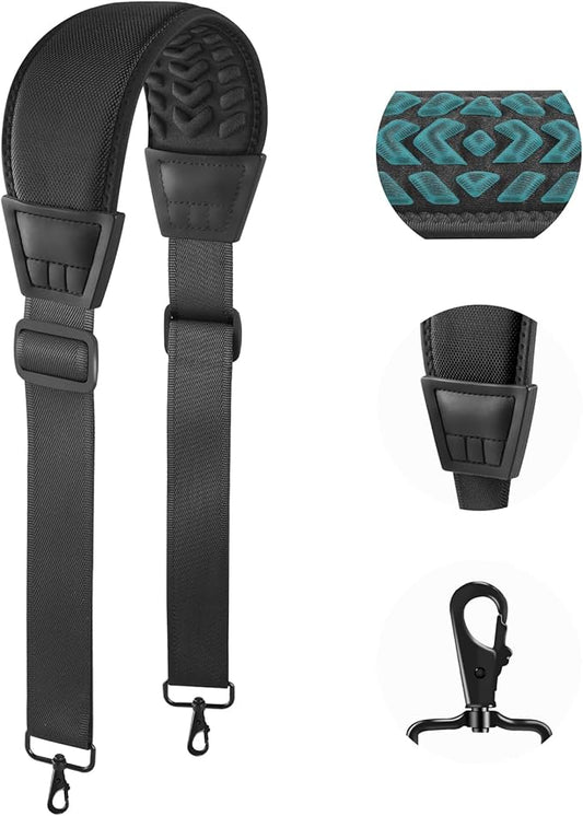 3D Air Cushion Ultra Comfortable Bag Strap, 67" Thicken Shoulder Strap with Double Adjustable Buckles and Metal Hooks, Ideal for Laptop Messenger Bag/Crossbody Bag(Reduced Stress)