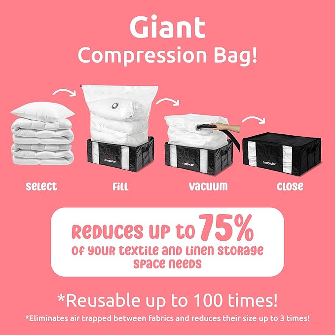 3D Vacuum Bags Semi Rigid… (Black | PARISIENNE, Value Pack)