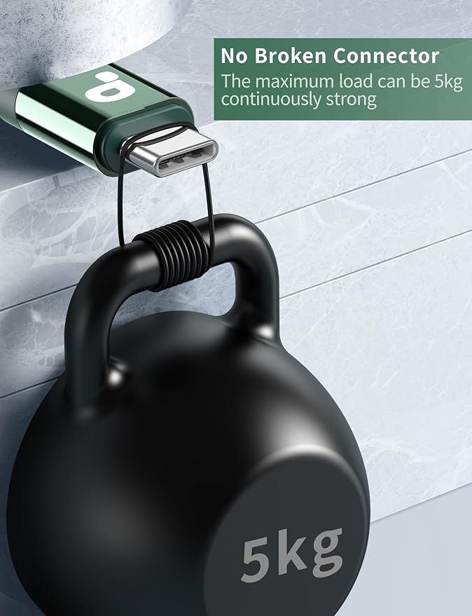 USB to USB C Cable Fast Charging 6FT, USB A to USB C Charger Cord, Upgraded Extra Durable Braided USBC Cable Compatible with iPhone 16 15 Pro Max,Samsung Galaxy S10 S9 Plus, LG and More -Green 2 Pack