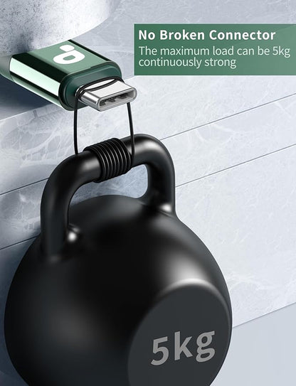 USB to USB C Cable Fast Charging 6FT, USB A to USB C Charger Cord, Upgraded Extra Durable Braided USBC Cable Compatible with iPhone 16 15 Pro Max,Samsung Galaxy S10 S9 Plus, LG and More -Green 2 Pack