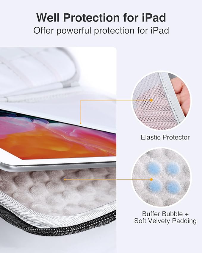 Luxtude Electronic Organizer Travel Case Large, Hard Case for Electronics, Sturdy Tech Organizers, Travel Cable Bag with Shoulder Strap, Hard Charger Organizers, Fits for iPad(Up to 11’’), Tech Gifts