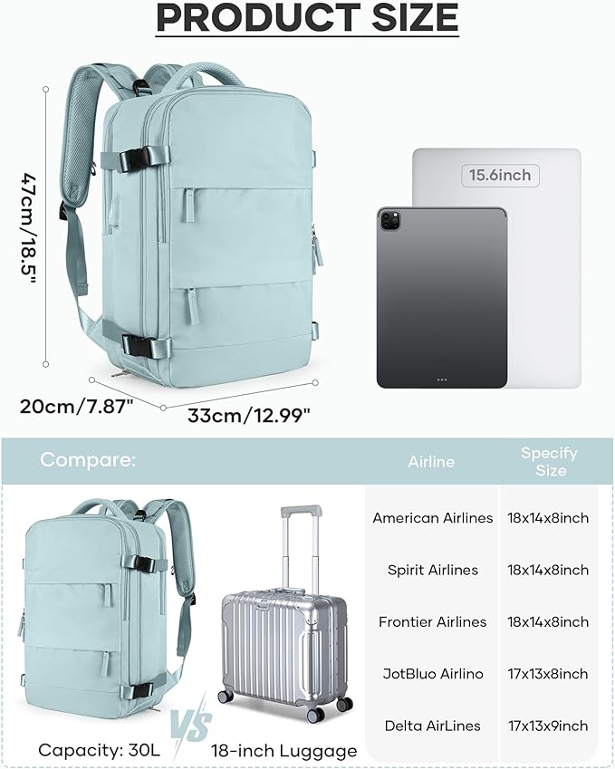 coofay Vacuum Backpack Travel with Pump Vacpack Travel Backpack with Vacuum System Mochila de Viaje Compresion al Vacio Easyvacpack Airbag Backpacks for Traveling Carry on Luggage