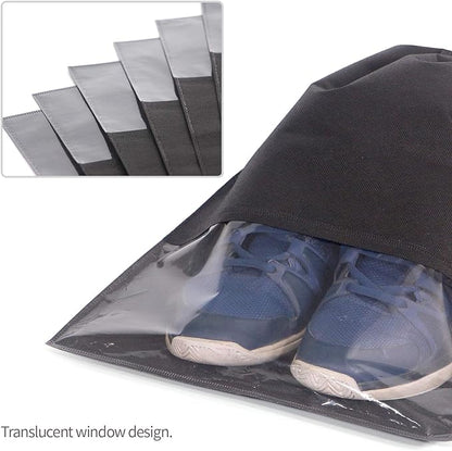 24PCS Travel Shoe Bags Non-Woven with Rope for Men and Women Large Shoes Storage Packing Pouch Organizers