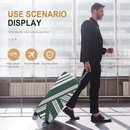 Travel Luggage Cover - Scratch-Resistant Fit 19-31 Inch Suitcase Protector, Not Included (F-S-008, M(24-25 inch))