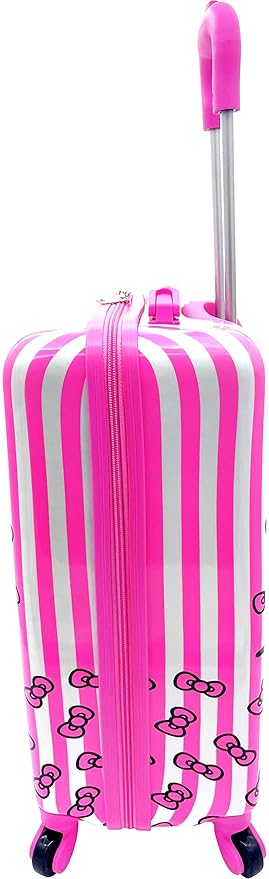 Fast Forward Kids Licensed Hard-Side 20” Spinner Luggage Lightweight Carry-On Suitcase (Hello Kitty) Carry-On 20 Inch
