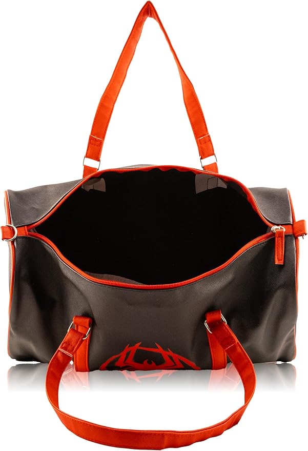 Mavel Spiderman Miles Morales Mini Duffle Bag for Kids | Spider-Man Travel Bag for Boys or Girls | Lightweight Black & Red Spiderverse Overnight Bag with Adjustable Strap | Ages 3+