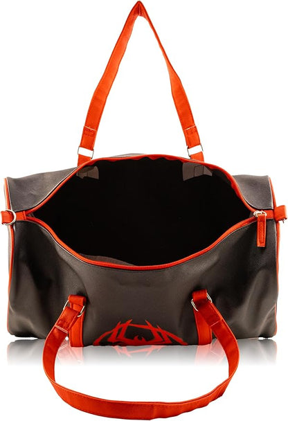 Mavel Spiderman Miles Morales Mini Duffle Bag for Kids | Spider-Man Travel Bag for Boys or Girls | Lightweight Black & Red Spiderverse Overnight Bag with Adjustable Strap | Ages 3+