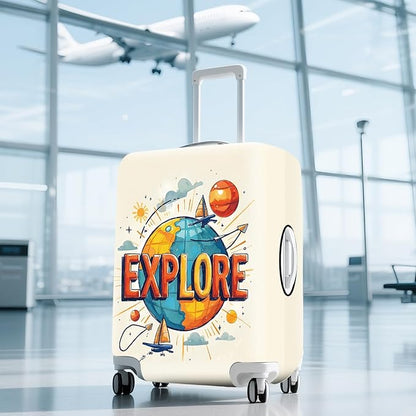 ANNA QUEEN Travel Luggage Cover Suitcase Protector Suitcase Cover Anti-Scratch,Stretchable Bag Cover Washable Durable Polyester