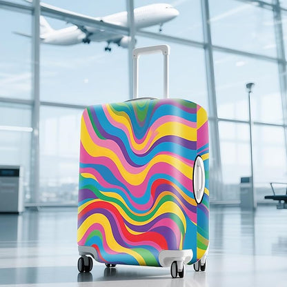 ANNA QUEEN Travel Luggage Cover Suitcase Protector Suitcase Cover Anti-Scratch,Stretchable Luggage Travel Bag Cover Washable
