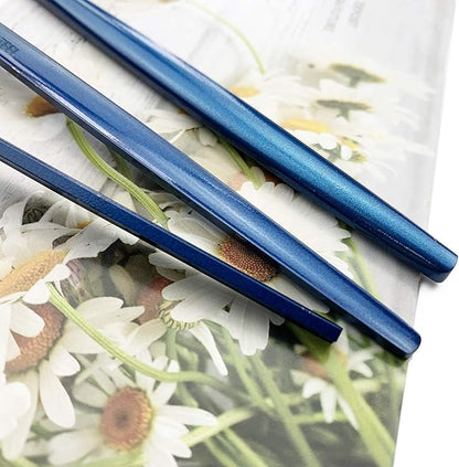 JASHII Blue Gold Silverware Set, 20-Piece Stainless Steel Satin Finish Flatware, Kitchen Utensils, Mirror Polished Tableware Cutlery for Home and Restaurant, Dishwasher Safe